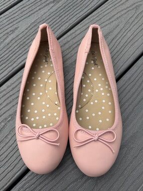 Cat & Jack Blush Pink Bow Ballet Flats